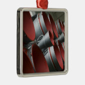 Die Booster der Sojus TMA-14 Raumsonde 3 Silbernes Ornament (Rechts)