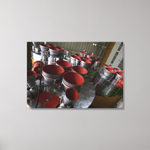 Die Booster der Sojus TMA-14-Raumsonde Leinwanddruck