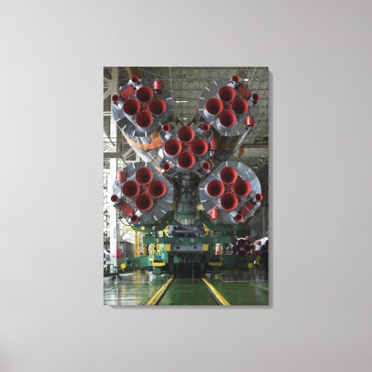 Die Booster der Sojus TMA-14-Raumsonde Leinwanddruck (Vorderseite)