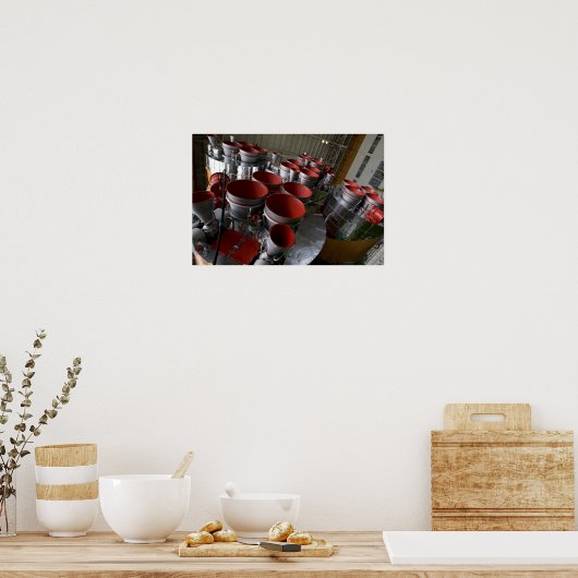 Die Booster der Sojus TMA-14-Raumsonde Poster (Küche)