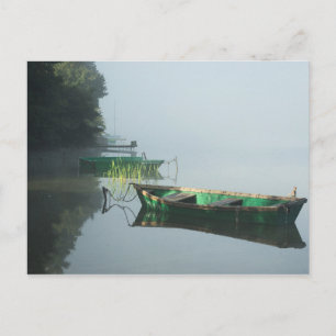 Die Boote auf dem ruhigen See - Postkarte