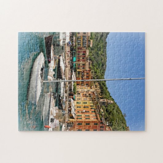 Die Boote von Portofino, Italien - 11 x 14 Zoll Puzzle (Horizontal)