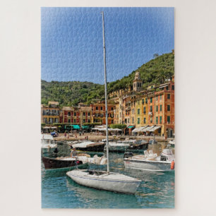 Die Boote von Portofino, Italien - 20 x 30 Zoll Puzzle