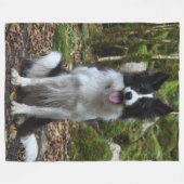 Die BORDER-COLLIE Fleecedecke (Vorderseite (Horizontal))