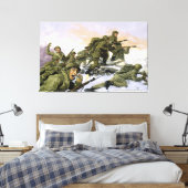 Die Borinqueneure von Dominic D'Andrea Print Leinwanddruck (Insitu (Schlafzimmer))