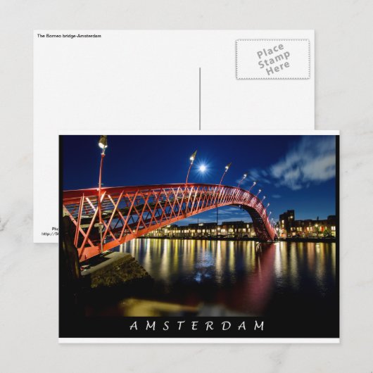 Die Borneo-Brücke Postkarte (Vorne/Hinten)