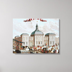 Die Börse, Amsterdam, 1743 Leinwanddruck