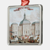 Die Börse, Amsterdam, 1743 Silbernes Ornament (Links)