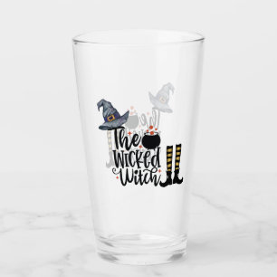 Die Böse Hexe - Hexenhut & Strümpfe Glas