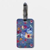 Die böse Katze im Blumengarten Gepäckanhänger (Rückseite vertikal)