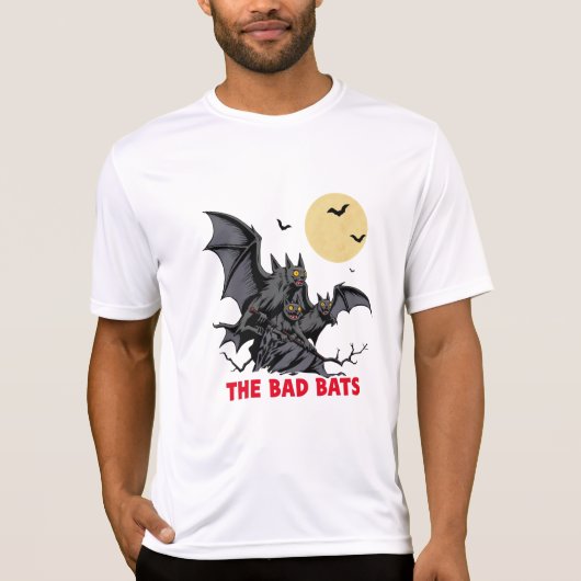 die bösen Fledermäuse - lustiges Halbgeschenk T-Shirt (Vorderseite)