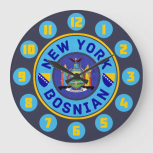 Die bosnisch-amerikanische Wall-Uhr in New York Große Wanduhr