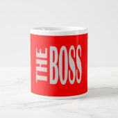 DIE BOSS - Fettdruck - Roter Riesenkaffee - Tasse (Vorderseite)