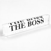 Die Boss Funny Desk Name Plate Namensplakette