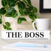 Die Boss Funny Desk Name Plate Namensplakette