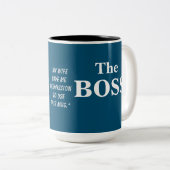 Die Boss Husband-Spaß-Tasse Zweifarbige Tasse (VorderseiteRechts)