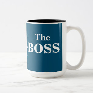 Die Boss Husband-Spaß-Tasse Zweifarbige Tasse