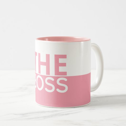Die Boss-Kontrast-Tasse Zweifarbige Tasse (VorderseiteRechts)