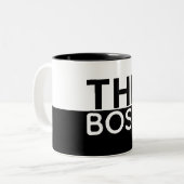 Die Boss-Kontrast-Tasse Zweifarbige Tasse (Vorderseite Links)