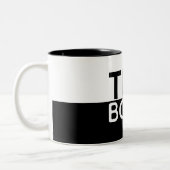 Die Boss-Kontrast-Tasse Zweifarbige Tasse (Links)