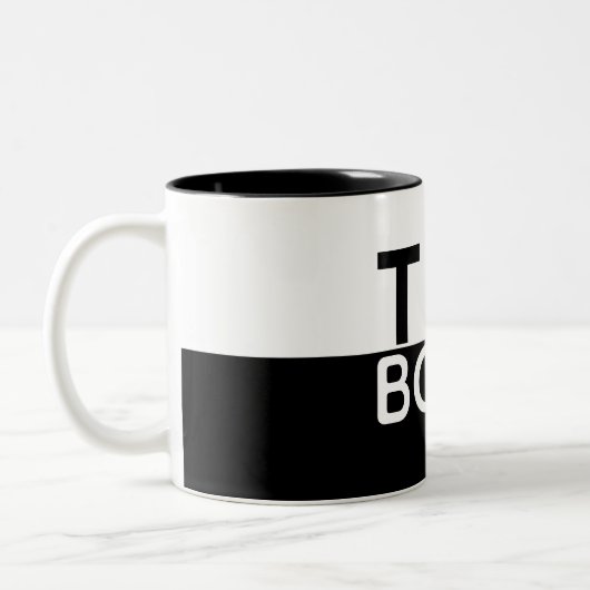 Die Boss-Kontrast-Tasse Zweifarbige Tasse (Links)