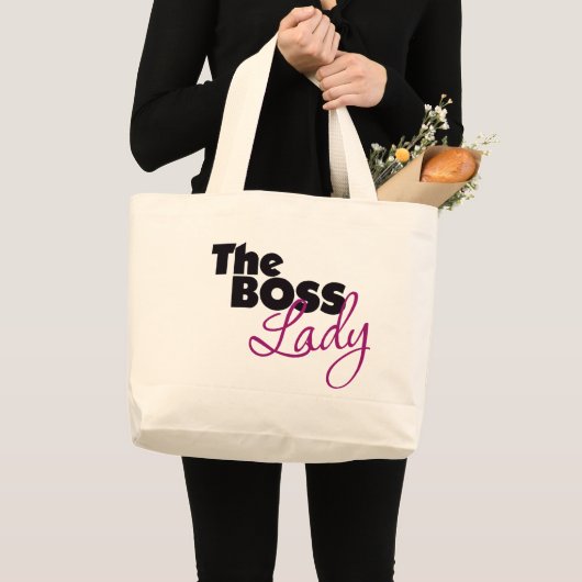 Die Boss Lady Jumbo Stoffbeutel (Vorderseite (Produkt))