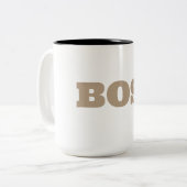 Die Boss-Tasse Zweifarbige Tasse (Vorderseite Links)