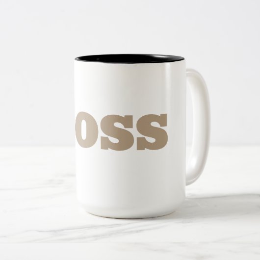 Die Boss-Tasse Zweifarbige Tasse (VorderseiteRechts)