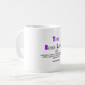 DIE BOSSY DAME vorbei: chicasunshine Kaffeetasse (Vorderseite Links)