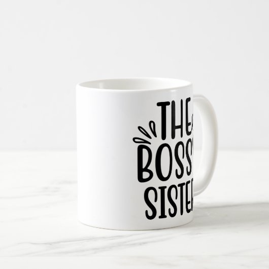 Die Bossy Schwester Tumbler Tasse Geschenk Idee (VorderseiteRechts)