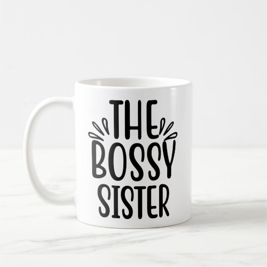 Die Bossy Schwester Tumbler Tasse Geschenk Idee (Links)