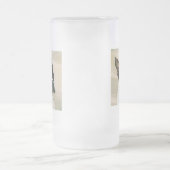Die Boston-Blick-Boston-Terrier-Tasse Mattglas Bierglas (Mittel)