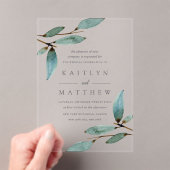 Die Botanische Bliss-Hochzeitskollektion Acryleinladungen (Insitu (Handheld))