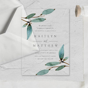 Die Botanische Bliss-Hochzeitskollektion Acryleinladungen