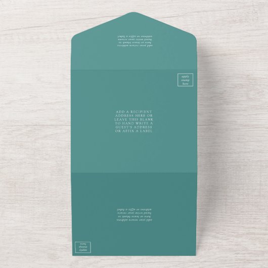 Die Botanische Bliss-Hochzeitskollektion All In One Einladung (Außenbereich)