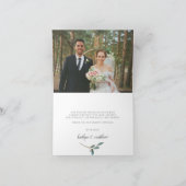 Die Botanische Bliss-Hochzeitskollektion Dankeskarte (Innenseite)