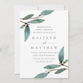 Die Botanische Bliss-Hochzeitskollektion Einladung (Vorderseite)