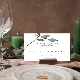 Die Botanische Bliss-Hochzeitskollektion Platzkarte