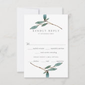 Die Botanische Bliss-Hochzeitskollektion RSVP Karte (Vorderseite)
