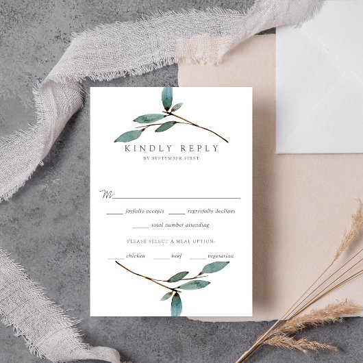 Die Botanische Bliss-Hochzeitskollektion RSVP Karte