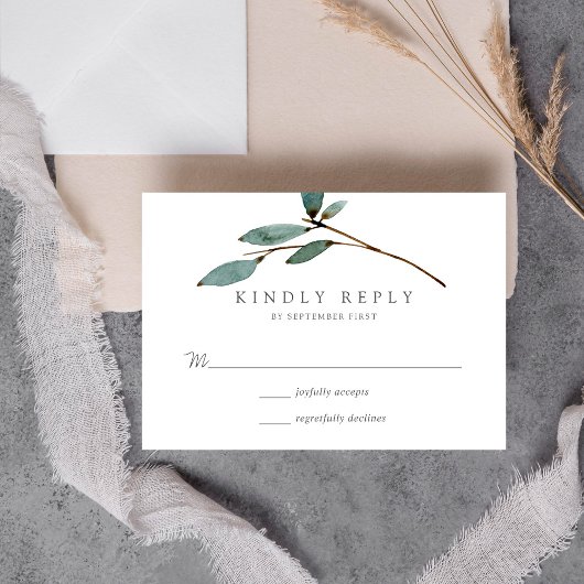 Die Botanische Bliss-Hochzeitskollektion RSVP Karte