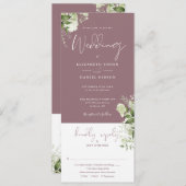 Die botanische Grünanlage von Mauve Einladung (Vorne/Hinten)