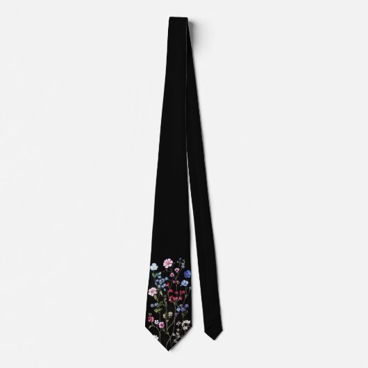Die botanische Krawatte "Midnight Meadow" (Vorderseite)