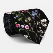Die botanische Krawatte "Midnight Meadow" (Gerollt)