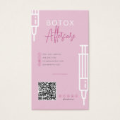 Die Botox-Injektionen nach der Pflegekarte (Vorderseite)