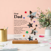 Die Botschaft des modernen, gefühlten Vaters von d Acrylschild (Hochzeit)