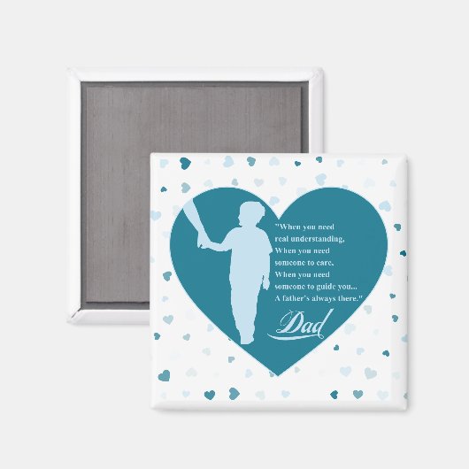 Die Botschaft eines glücklichen Vaters Magnet (Vorderseite/Rückseite)