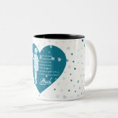 Die Botschaft eines glücklichen Vaters Zweifarbige Tasse (VorderseiteRechts)