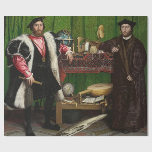 Die Botschafter, Holbein die Jüngeren Geschenkpapier (Flach)