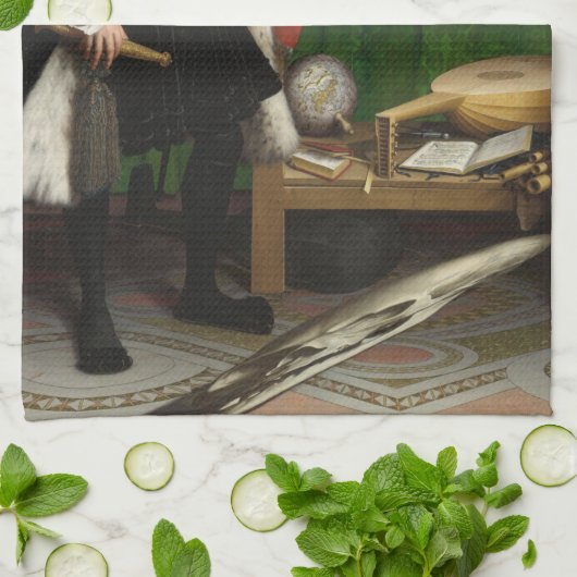 Die Botschafter, Holbein die Jüngeren Geschirrtuch (Gefaltet)